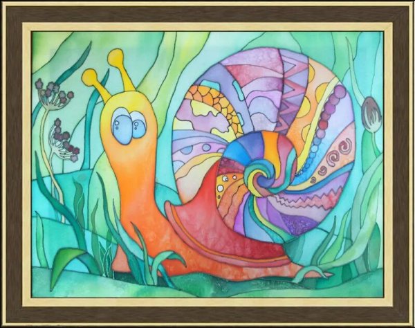 Фантастический пейзаж карандашом