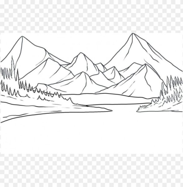 Горы карандашом