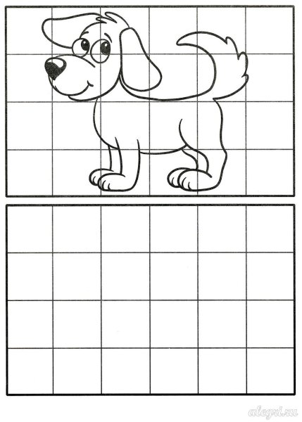 Рисунок по клеточкам для детей