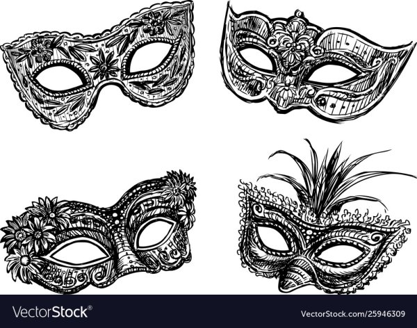 Карнавальная маска Графика