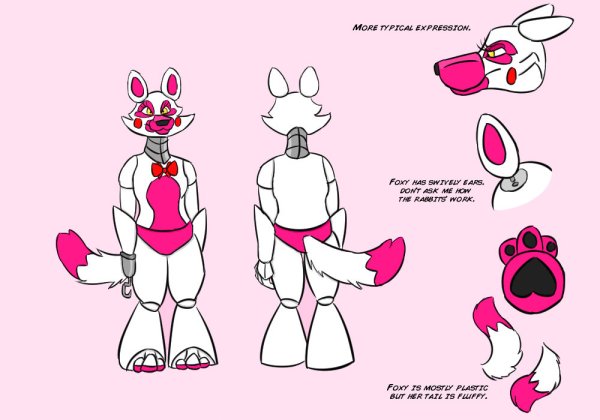 Скетчи ФНАФ фантайм Фокси