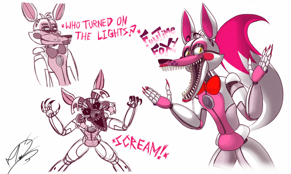 ФНАФ референс Мангл