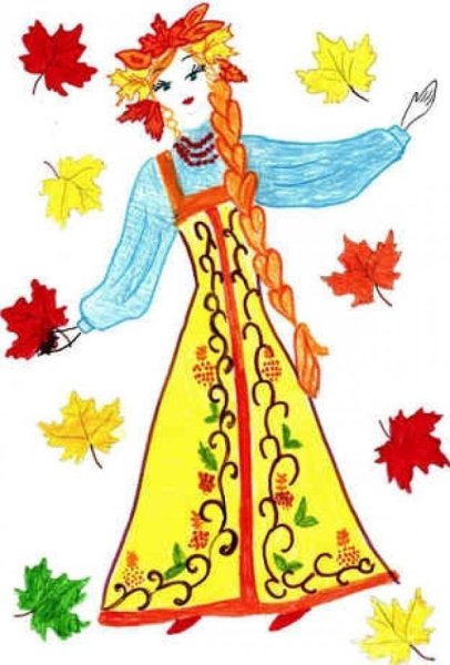 Волшебница осень рисунок
