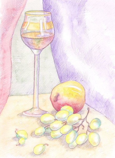 Натюрморт простым карандашом