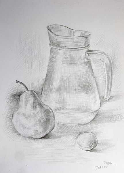 Уроки рисования натюрморта карандашом