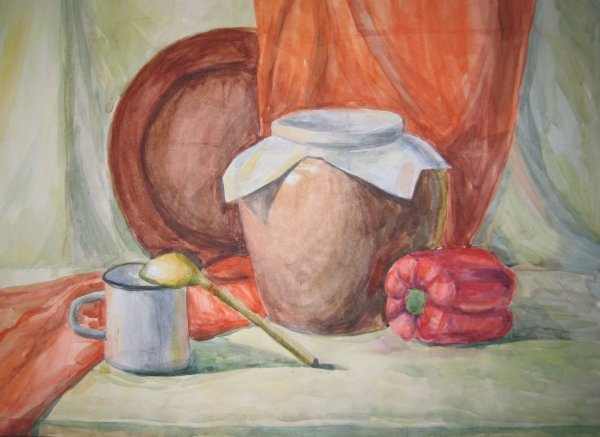 Натюрморт с фруктами для детей