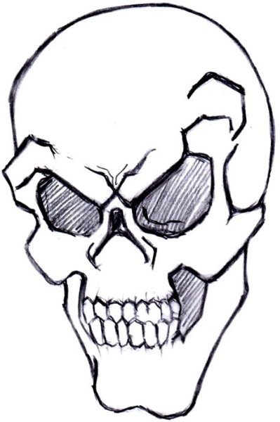 Череп для срисовки
