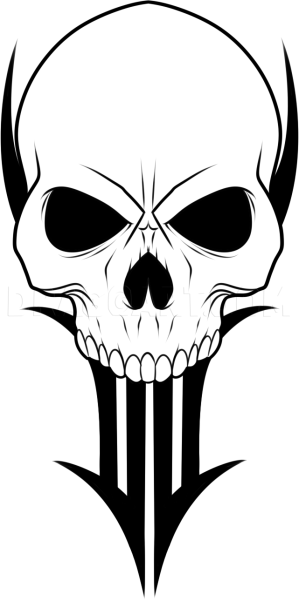 Тату черепа легкие