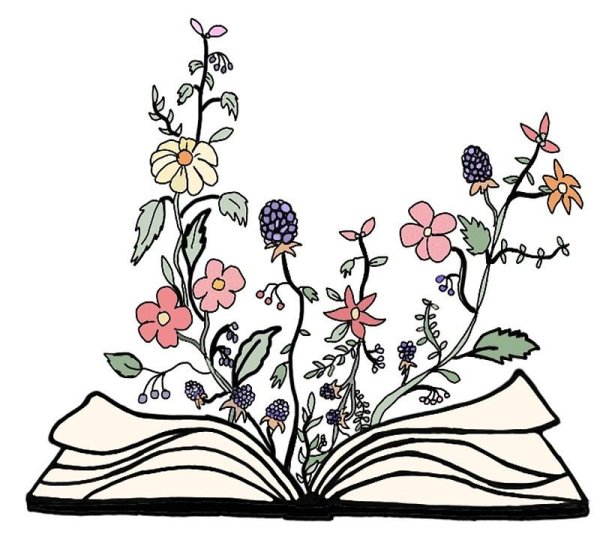 Цветы книжные иллюстрации