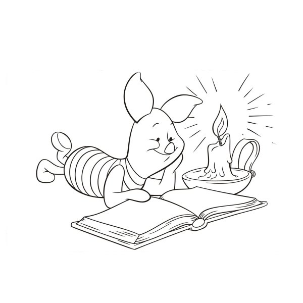 Чтение раскраска