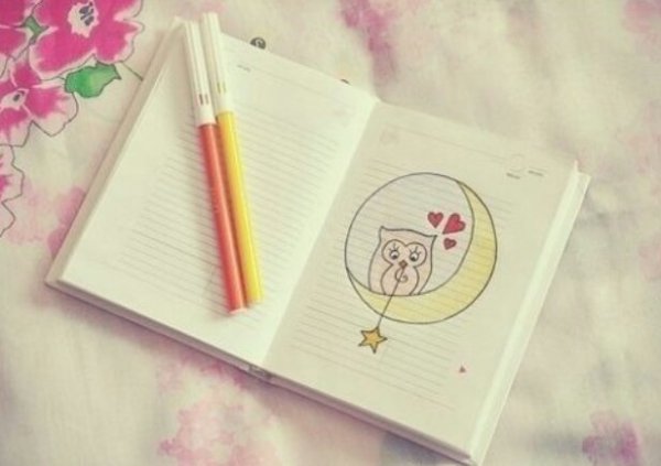 Картинки срисовки для личного дневника