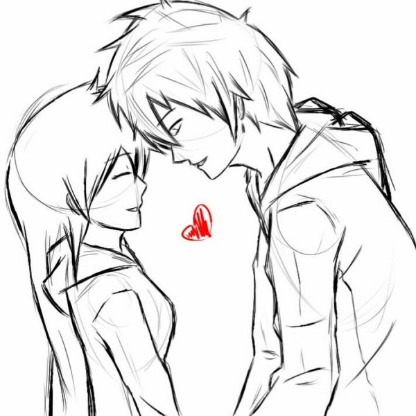 Картинки для срисовки пары