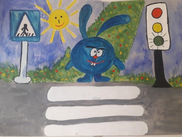 Рисунок на тему дорожное движение