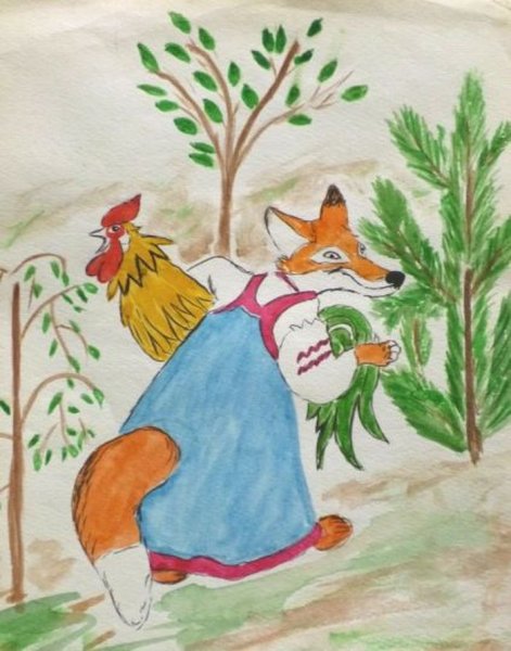 Детские рисунки к сказкам