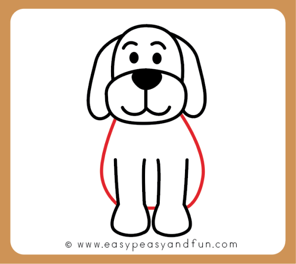 Рисунок собаки пошагово