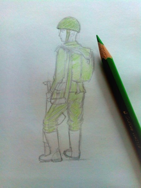 Рисунок солдату
