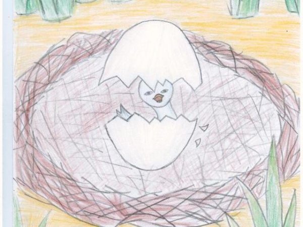 Гадкий утёнок рисунок для детей 3 класса