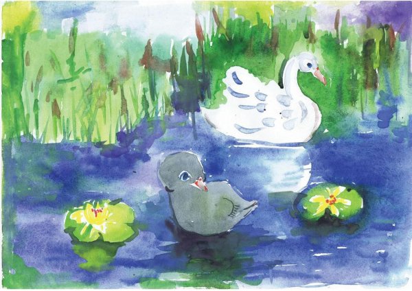 Иллюстрация Гадкий утенок 3 Андерсен