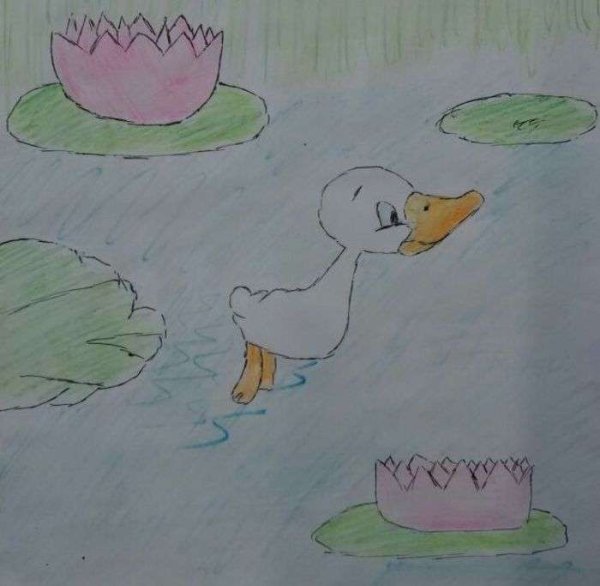 Рисунок Гадкий утенок 3 класс