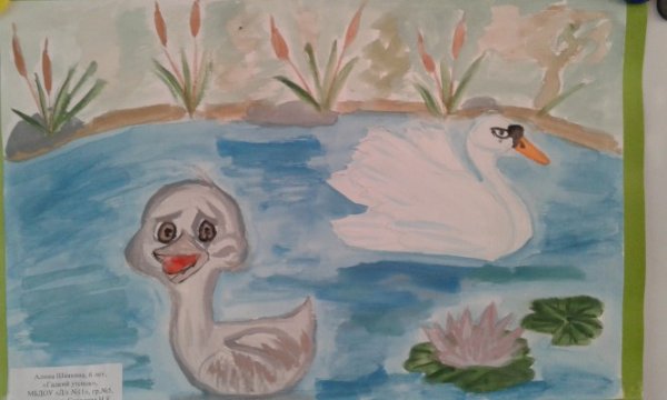 Рисунки по сказкам Андерсена Гадкий утенок