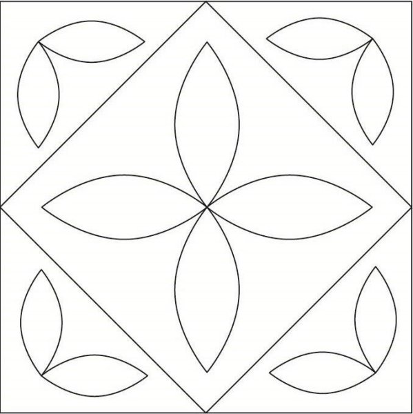 Узор в квадрате для рисования