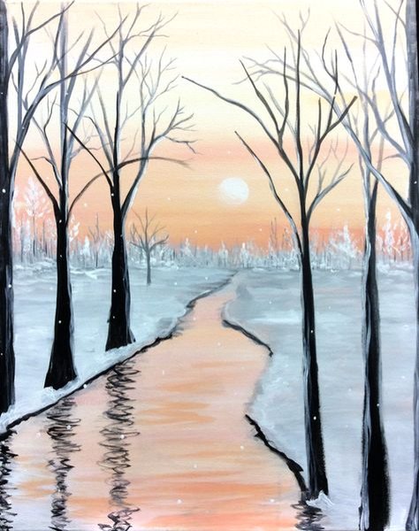 Рисунок на тему поздняя осень