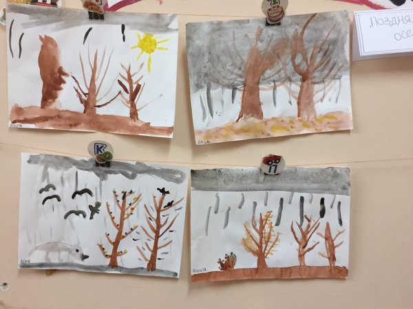 Рисование углем в подготовительной группе
