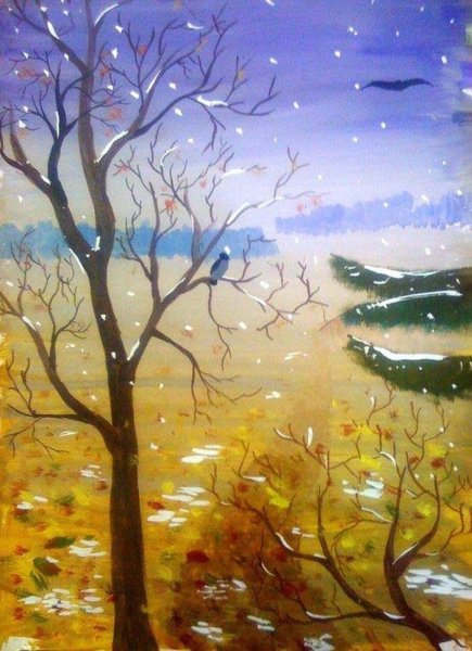 Пейзаж в графике для детей