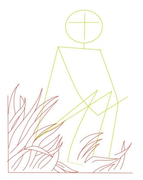 Нарисовать кикимору болотную