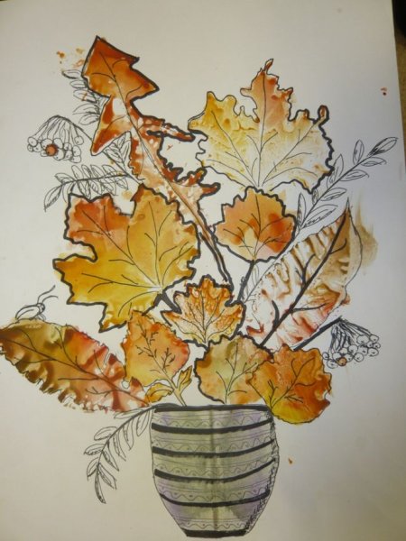 Осень раскраска для детей