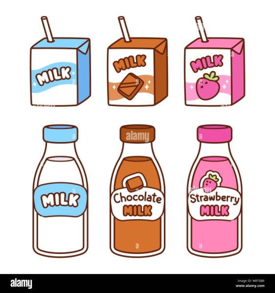 Легкие рисуночки Милк