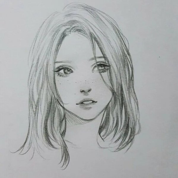 Лицо девушки для раскрашивания