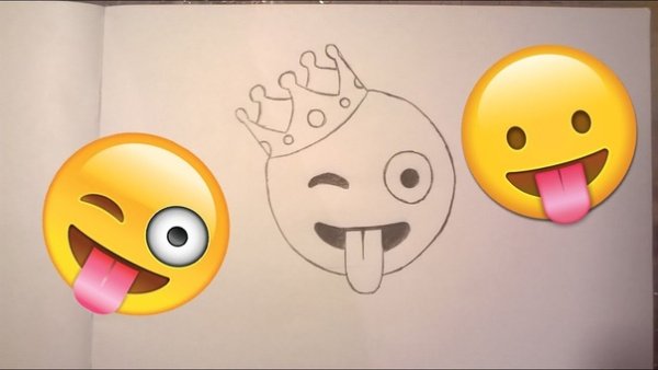 Смайлики для срисовки