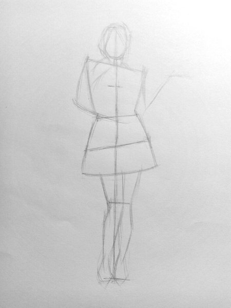 Набросок головы для рисования