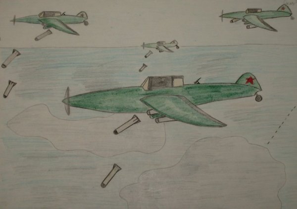 Несложные военные рисунки