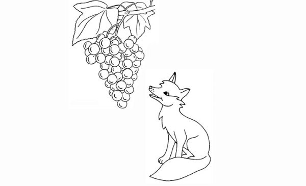 Раскраски к басням Крылова распечатать