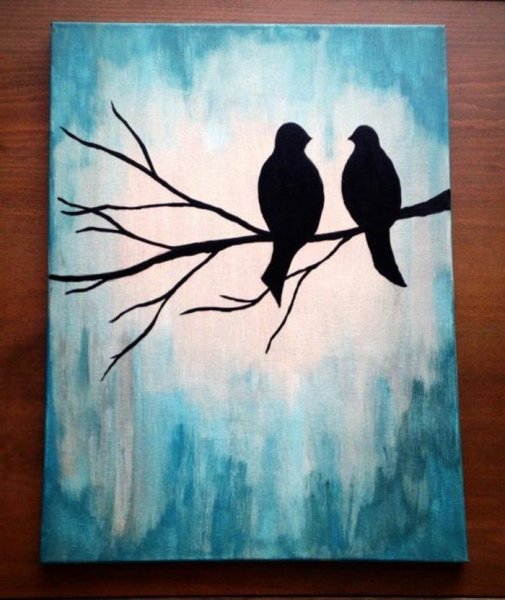 Рисунки красками