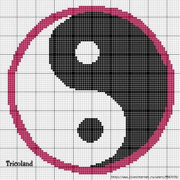 Схема коврового вышивания