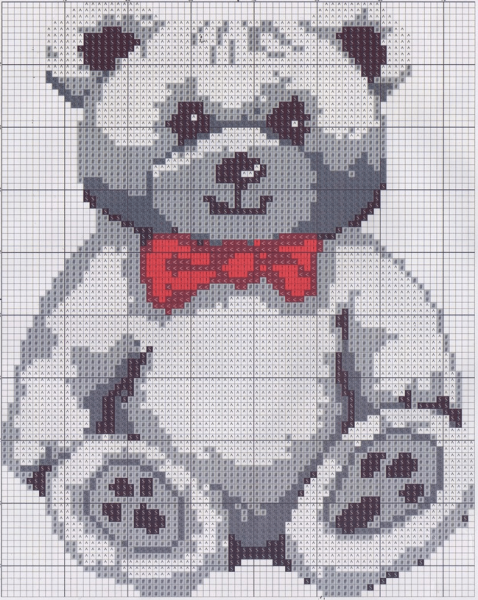 Мышонок детская вышивка