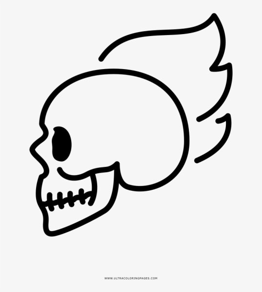 Череп с костями и бантиком