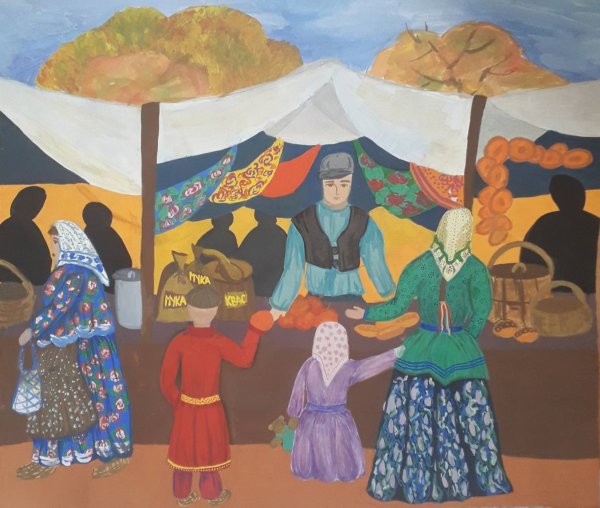 Нарисовать ярмарку