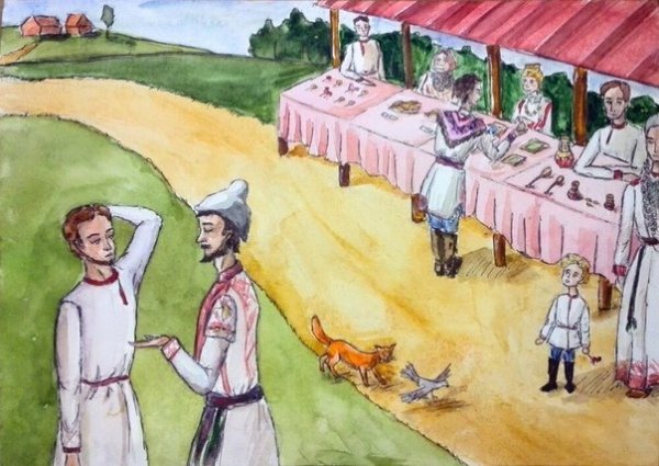 Ярмарка рисунок