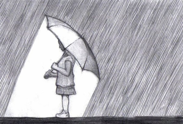 Рисунки карандашом грустные