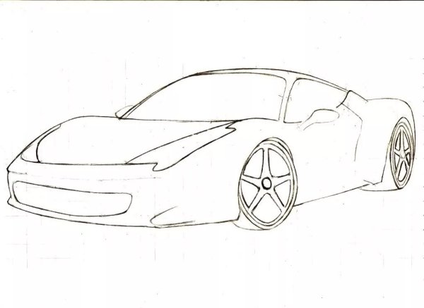 Машинки карандашом для срисовки