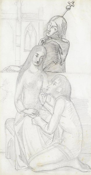 Ромэо и Джульетта рисунок легкий