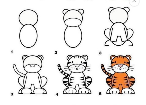 Рисунки для срисовки для детей