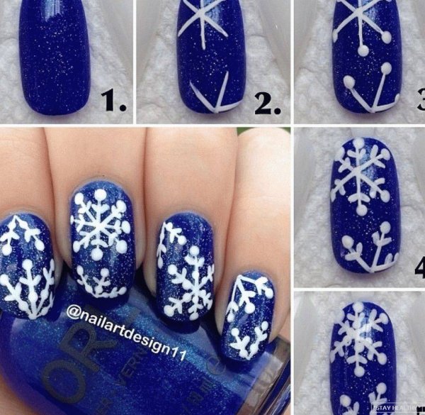 Маникюр с оленем