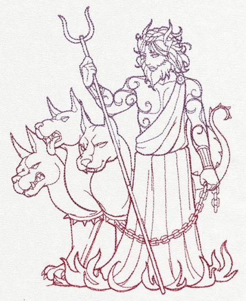 Аид Бог древней Греции рисунок