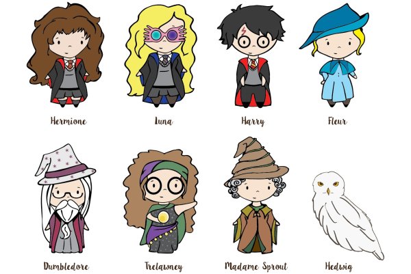 Маленькие рисуночки Гарри Поттер