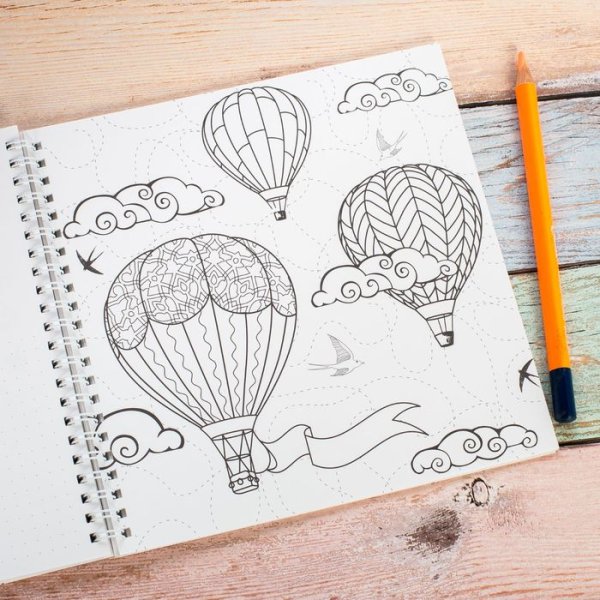 Идеи для рисунков в скетчбуке легкие